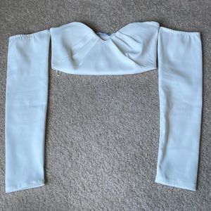 zara off the shoulder top